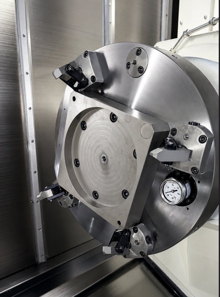 CNC-Aufspannung in einer Werkzeugmaschine
