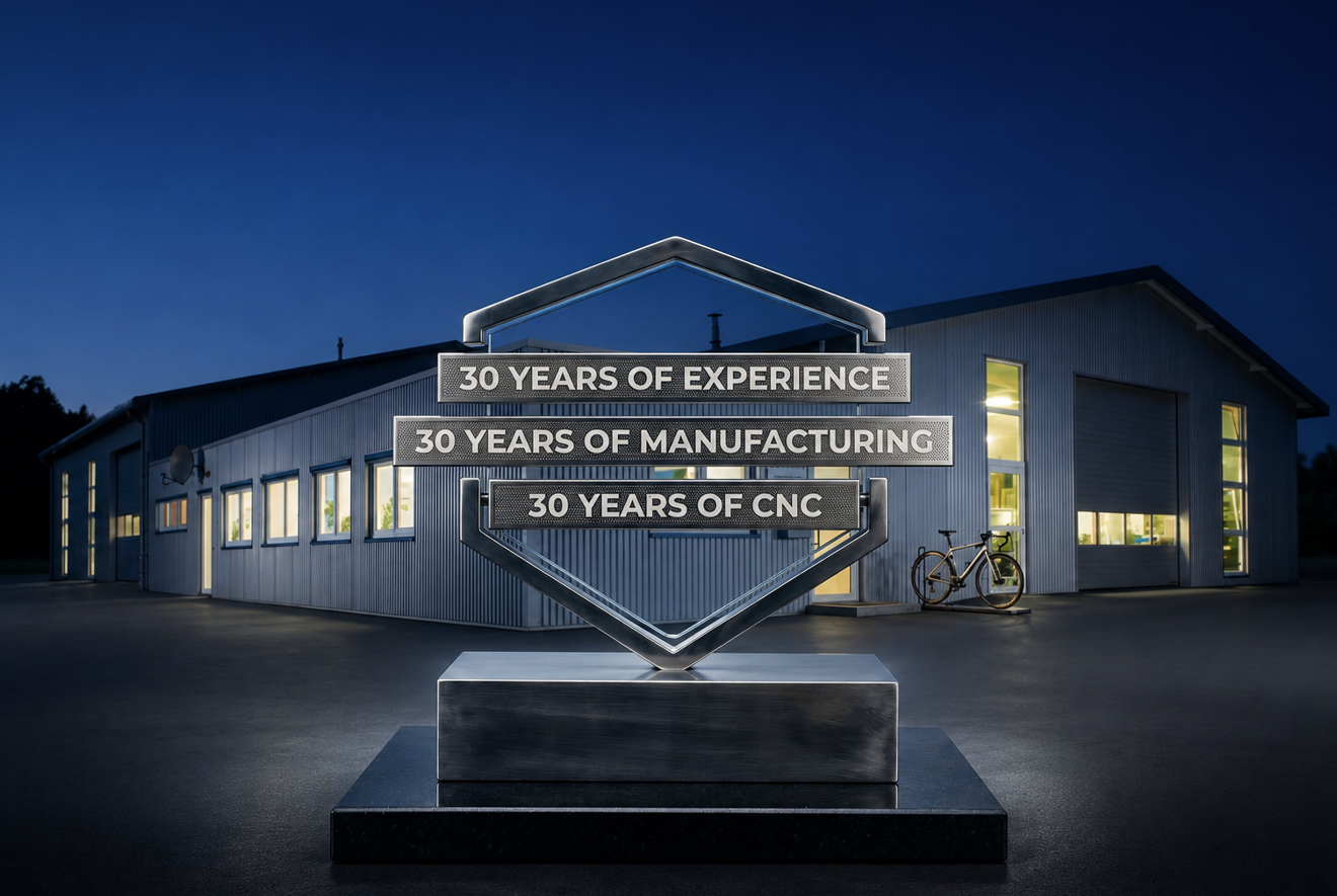 Gerdt CNC-Technik Firmengebäude mit 30 Jahre CNC-Erfahrung Motiv